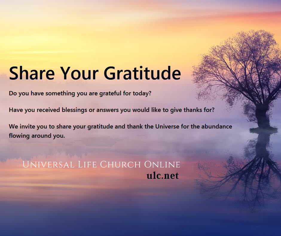 ULC Wall of Gratitude Universal Life Church Online