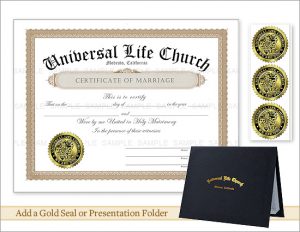 Ceremony Certificates